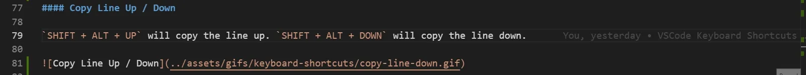 Copy Line Up / Down