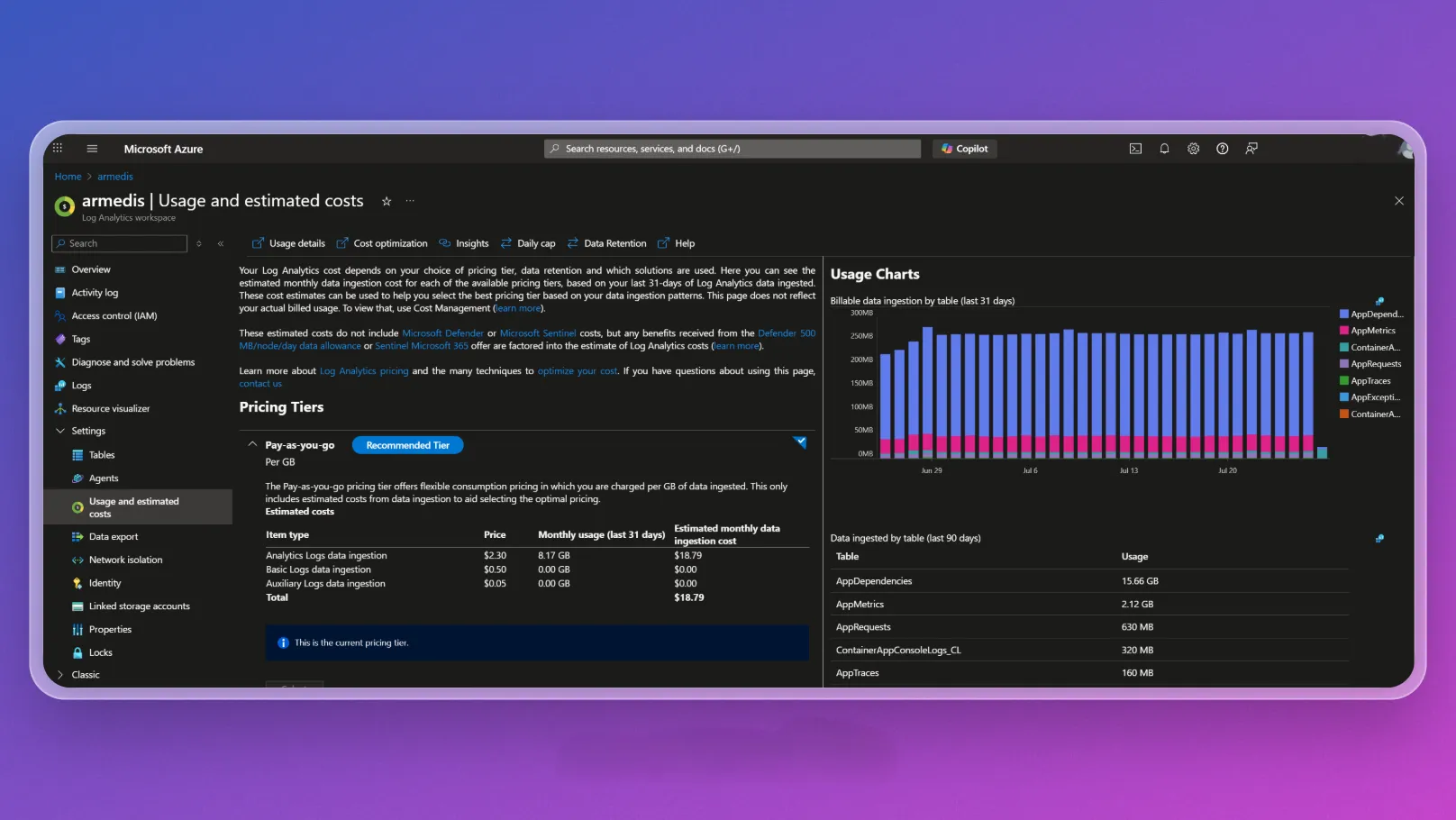 Azure Log Analytics Pricing